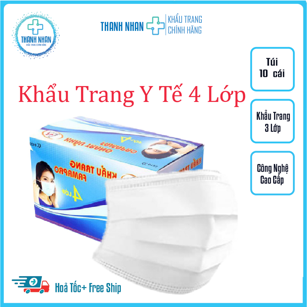 Khẩu Trang Kháng Khuẩn 4 Lớp  Famapro.-Nam Anh.Hàng Chính Hãng giá cạnh tranh