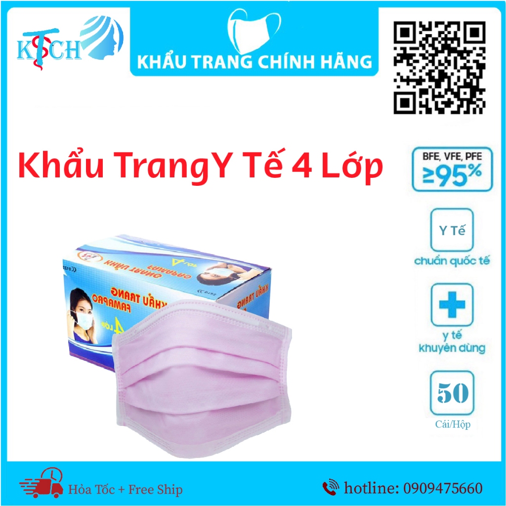 Khẩu Trang Kháng Khuẩn 4 Lớp  Famapro.-Nam Anh.Hàng Chính Hãng giá cạnh tranh