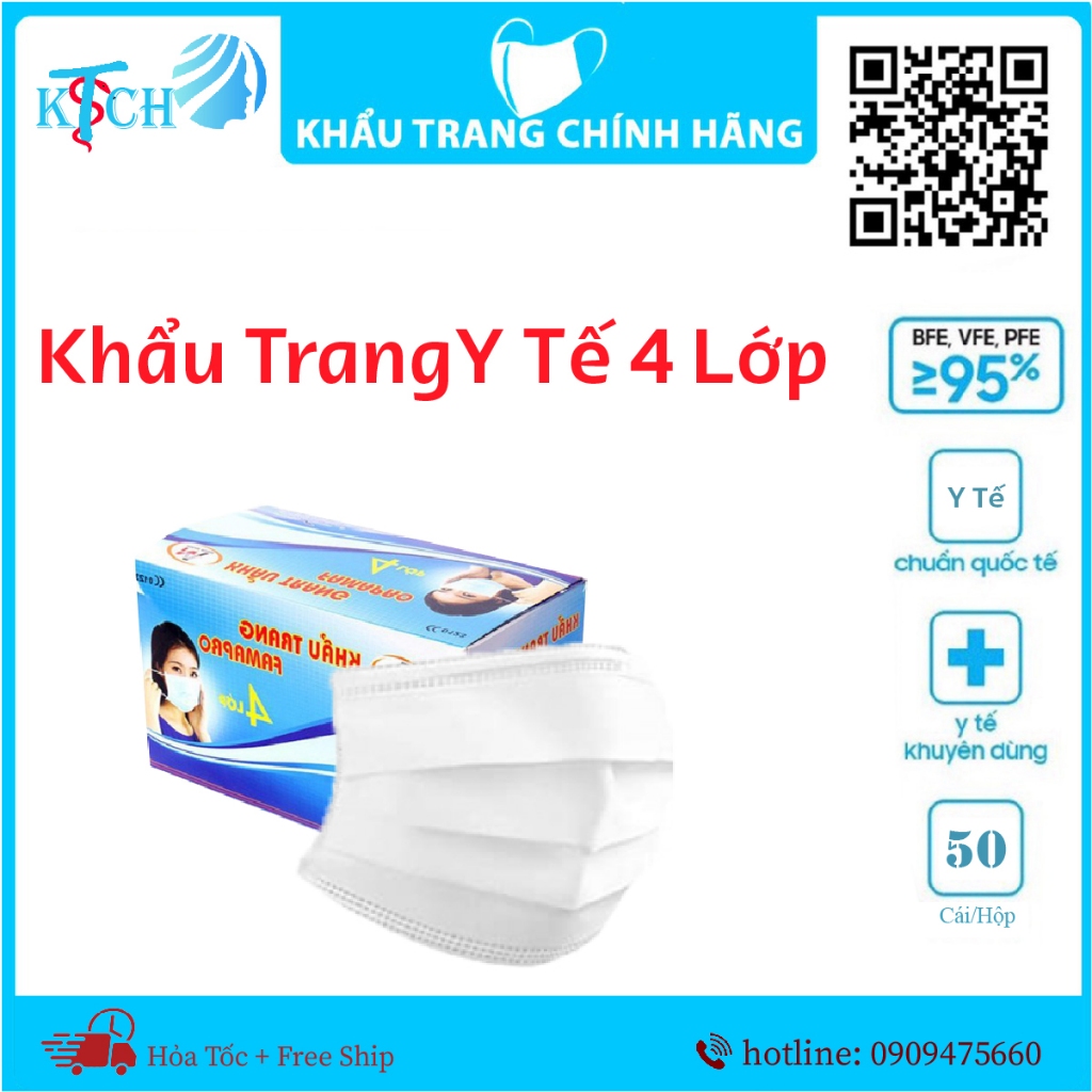 Khẩu Trang Kháng Khuẩn 4 Lớp  Famapro.-Nam Anh.Hàng Chính Hãng giá cạnh tranh