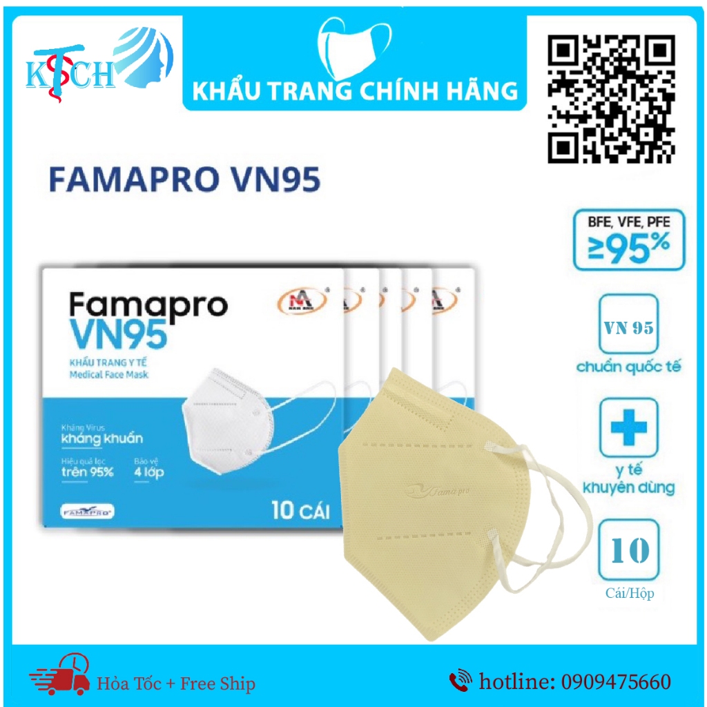 Khẩu trang vn95 Famapro Nam Anh,chất lượng tương đương khẩu trang n95,đủ 4 lớp,chống nắng,bui,tia uv.