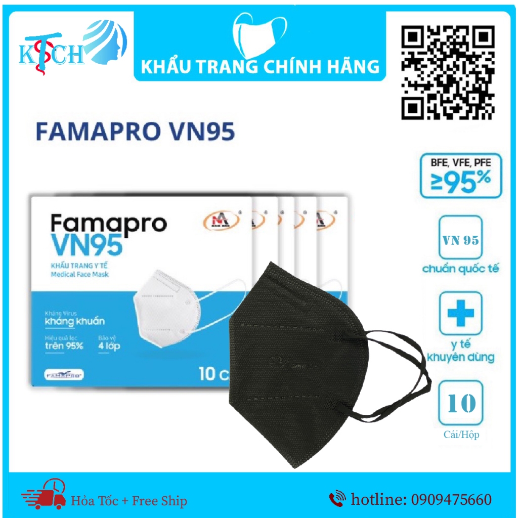 Khẩu trang vn95 Famapro Nam Anh,chất lượng tương đương khẩu trang n95,đủ 4 lớp,chống nắng,bui,tia uv.