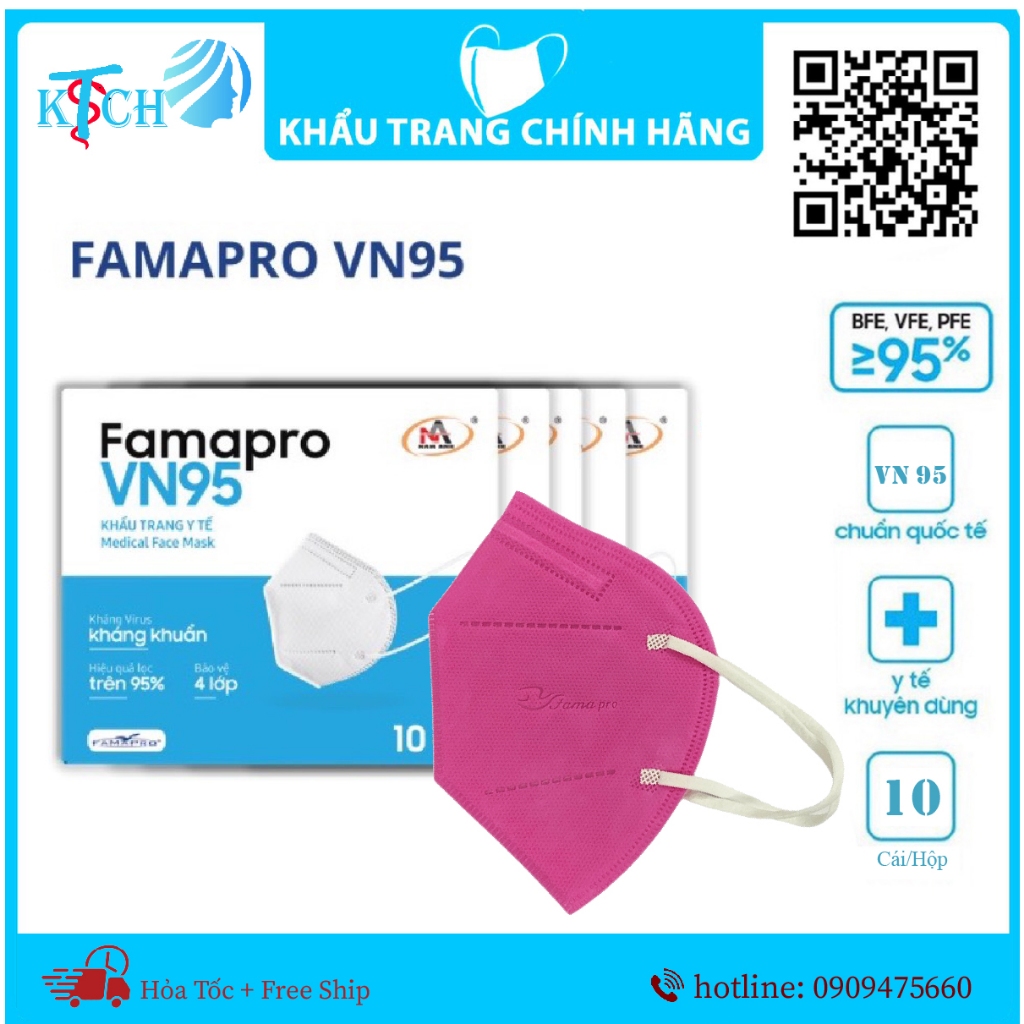 Khẩu trang vn95 Famapro Nam Anh,chất lượng tương đương khẩu trang n95,đủ 4 lớp,chống nắng,bui,tia uv.