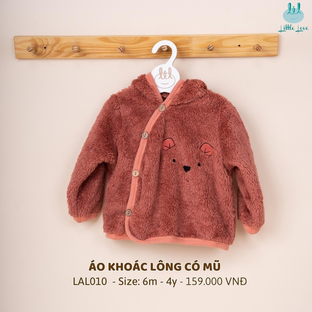 [Mã BMTTC60K giảm đến 60K đơn 50K] (Hàng loại 1) Áo khoác lông dày dặn dành cho bé  LiL Little Love - LAL01