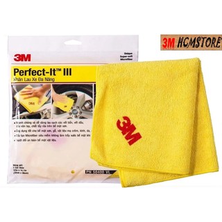 Khăn lau xe ô tô chuyên dụng 3M PN50400VL 32cm x 36cm thấm hút cực nhanh không để lại bụi vải siêu sạch siêu mềm