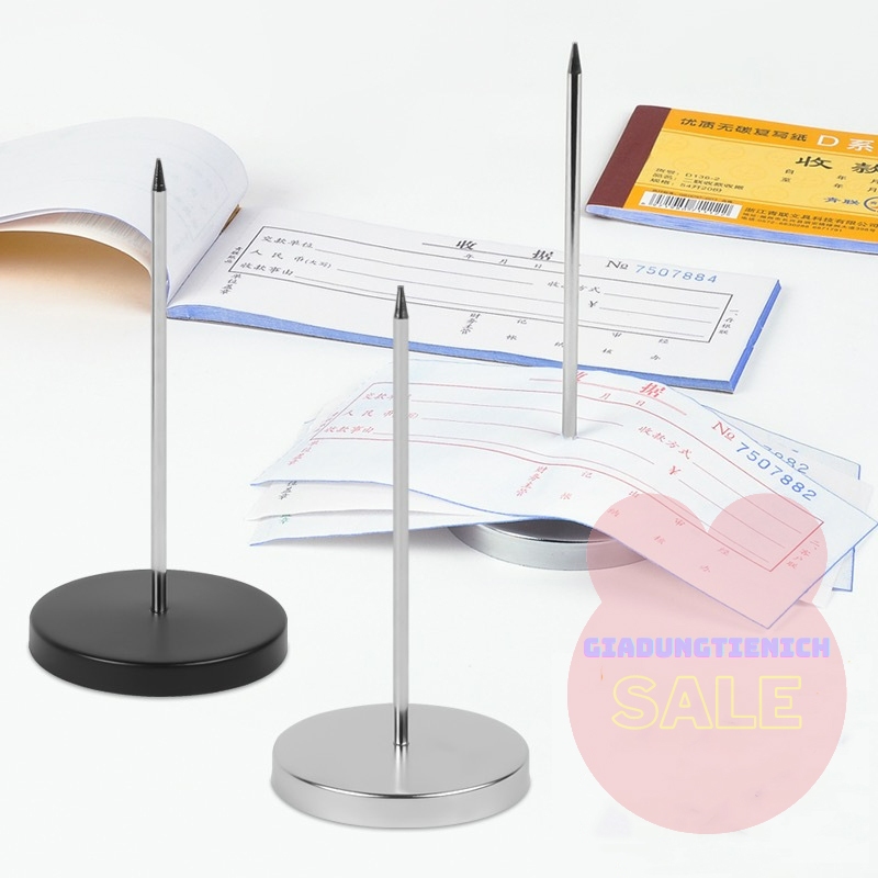 Cây Ghim Bill Giấy Hóa Đơn Cắm Order Inox xiên Có Thể Tháo Rời Cất Gọn
