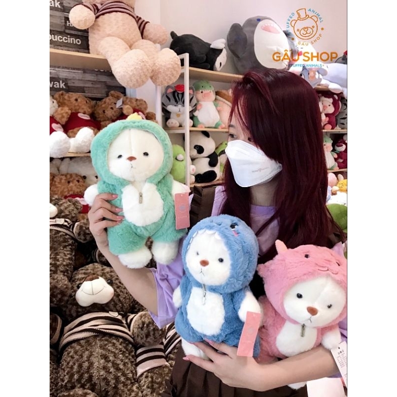 Gấu bông ❤️ Teddy lena mặc áo khoác  ❤️ Hàng nhập cao cấp bông mịn tròn way siêu dễ thương !! FREE GÓI QUÀ