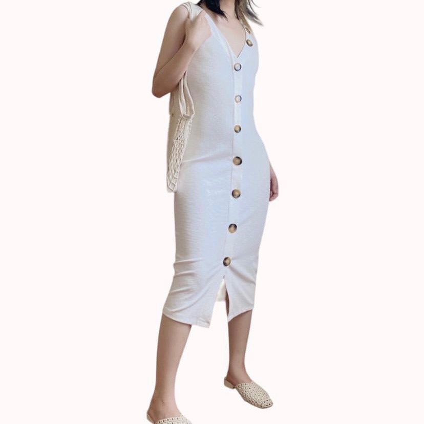 Đầm đen trắng 2hand