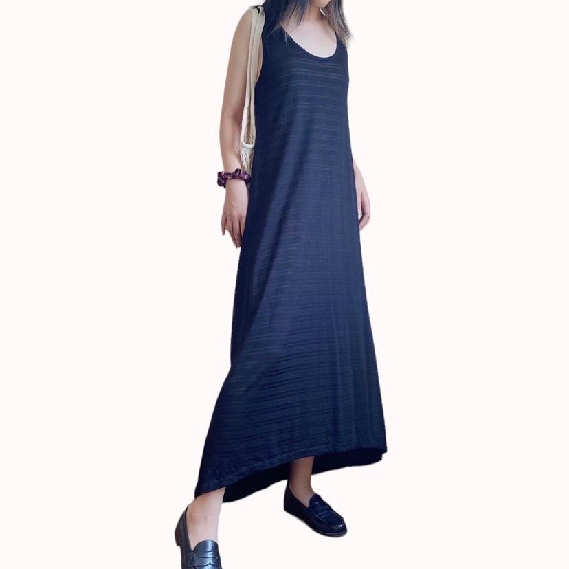 Đầm đen trắng 2hand