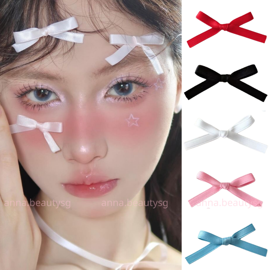 Nơ đính mặt, ruy băng hình nơ phụ kiện trang điểm tái sử dụng được nhiều lần