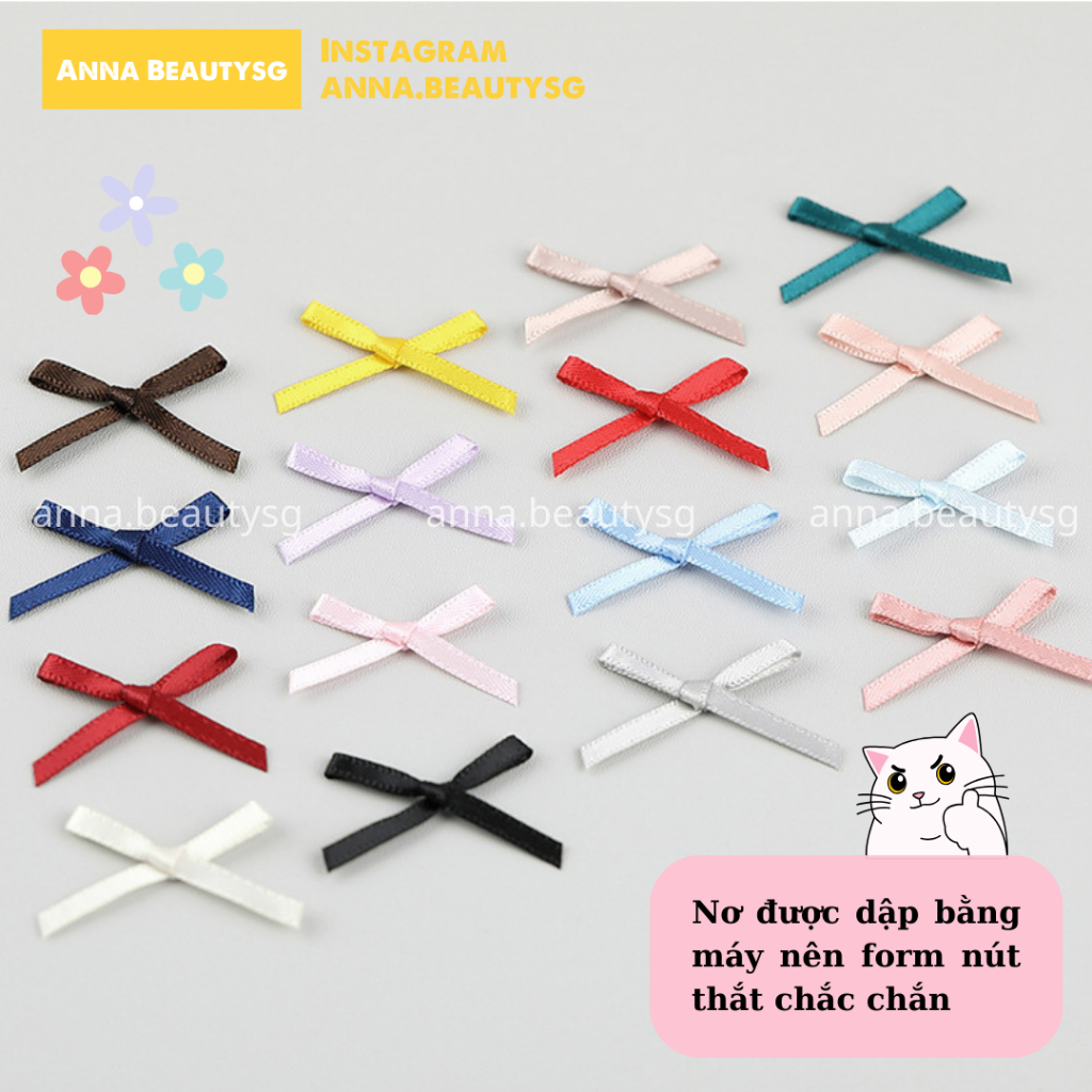Nơ đính mặt, ruy băng hình nơ phụ kiện trang điểm tái sử dụng được nhiều lần