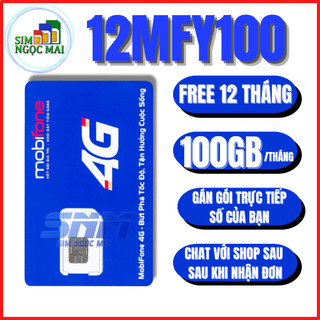 Voucher Data 4G 100Gb Miễn Phí 12 Tháng Cho Sim Mobifone Đang Dùng