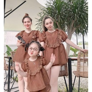 [HỎA TỐC]SET BỘ ĐỒ GIA ĐÌNH. BỘ ĐỒ ĐÔI MẸ VÀ BÉ HÀNG THIẾT KẾ 7-65kg