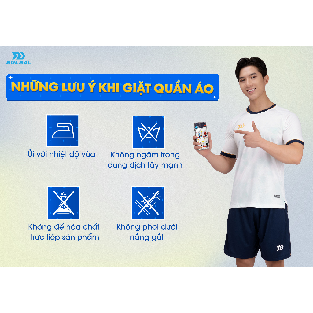 Bộ Quần Áo Bóng Đá BULBAL Zenith, Chất Vải Bul-Wave, Mềm Mại, Thoáng Mát