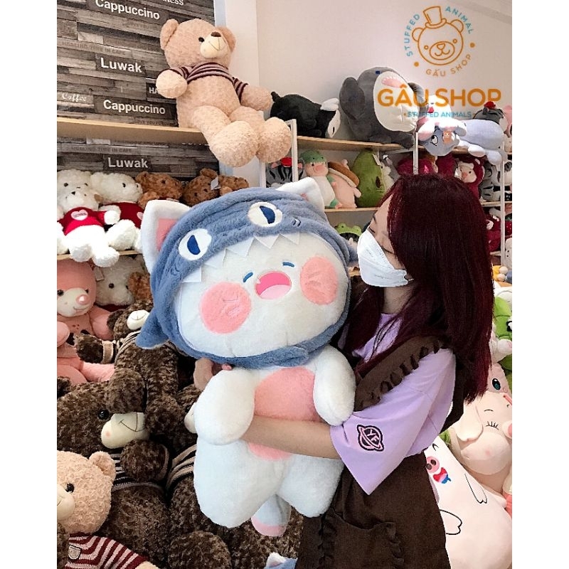 Gấu bông ❤️ Mèo DuDu ❤️ Mèo bông du du nón cá hàng nhập cao cấp bông mịn siêu dễ thương !! FREE GÓI QUÀ