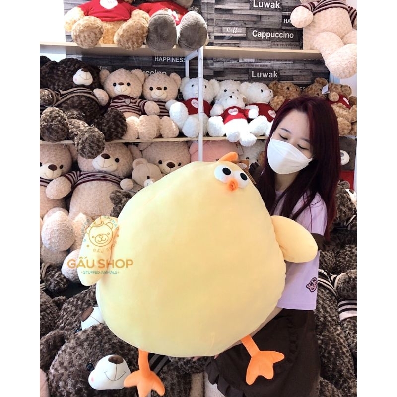 Gấu bông ❤️ Gà bụng to ❤️ Gà bông bụng to tròn quay hàng nhập cao cấp bông mịn siêu dễ thương !! FREE GÓI QUÀ