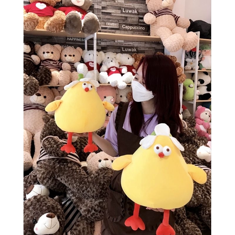 Gấu bông ❤️ Gà bụng to ❤️ Gà bông bụng to tròn quay hàng nhập cao cấp bông mịn siêu dễ thương !! FREE GÓI QUÀ