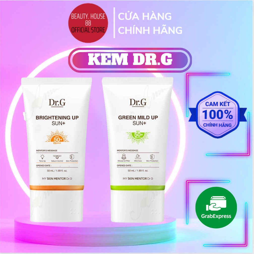 Kem Chống Nắng Dr.G Brightening Up dành cho da dầu mụn và da nhạy cảm