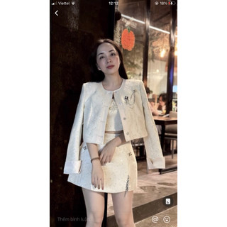 Set dạ tweed cao cấp