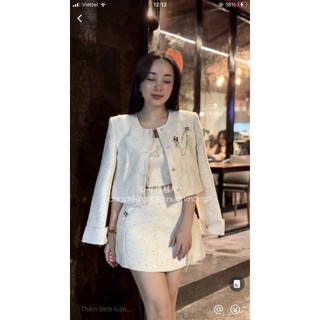 Set dạ tweed cao cấp
