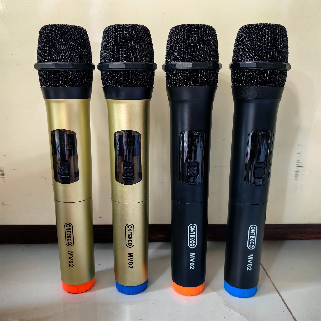 Bộ micro không dây ONTEKCO MV02 - Chuyên Hát Karaoke cho Âm Ly Loa Kéo. Chống Hú. Hát vang. Hát nhẹ Bảo hành 12 tháng