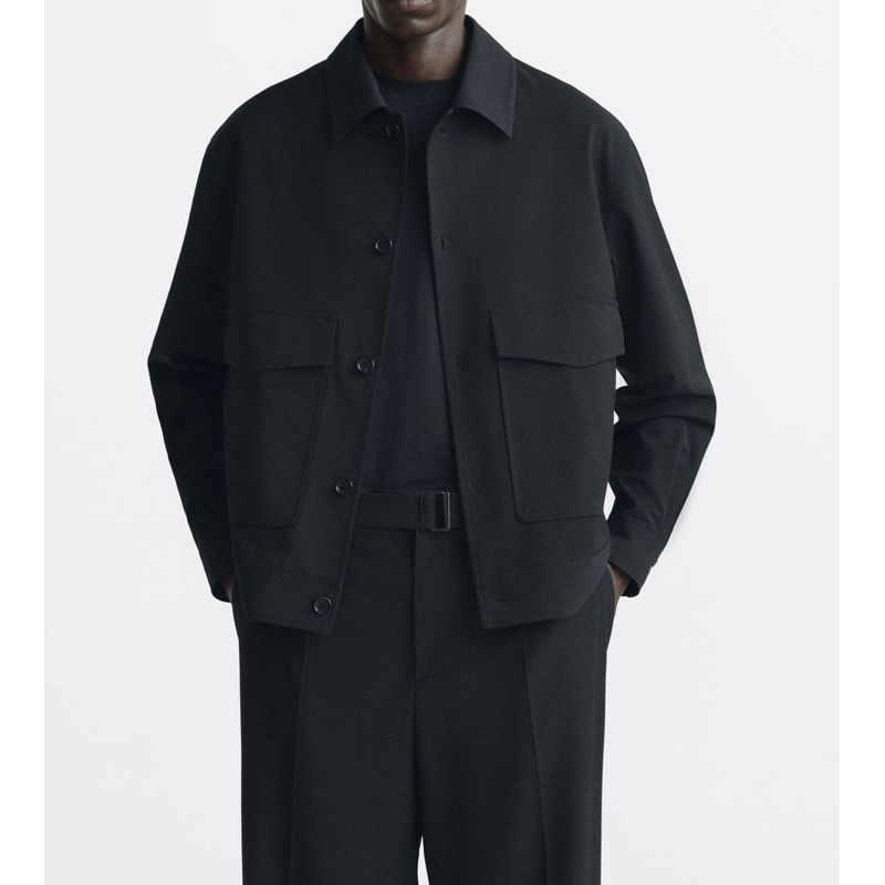 Áo khoác nam màu đen Zara authentic LIMITED EDITION size M