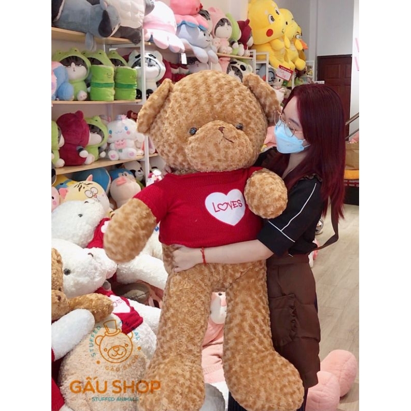 Gấu bông ❤️ Teddy áo len ❤️ Teddy áo len đỏ trái tim hàng cao cấp bông mịn siêu dễ thương !! FREE GÓI QUÀ