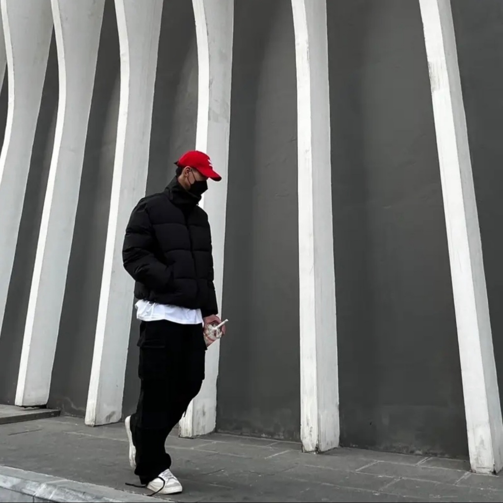 Áo khoác phao jacket basic godmother cao cấp dáng lửng boxy nam nữ