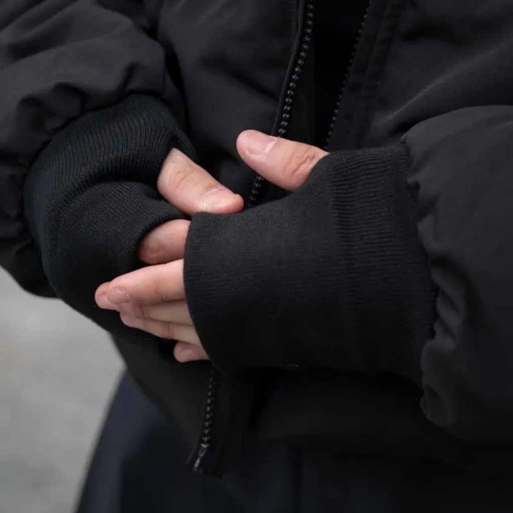 Áo khoác phao jacket basic godmother cao cấp dáng lửng boxy nam nữ