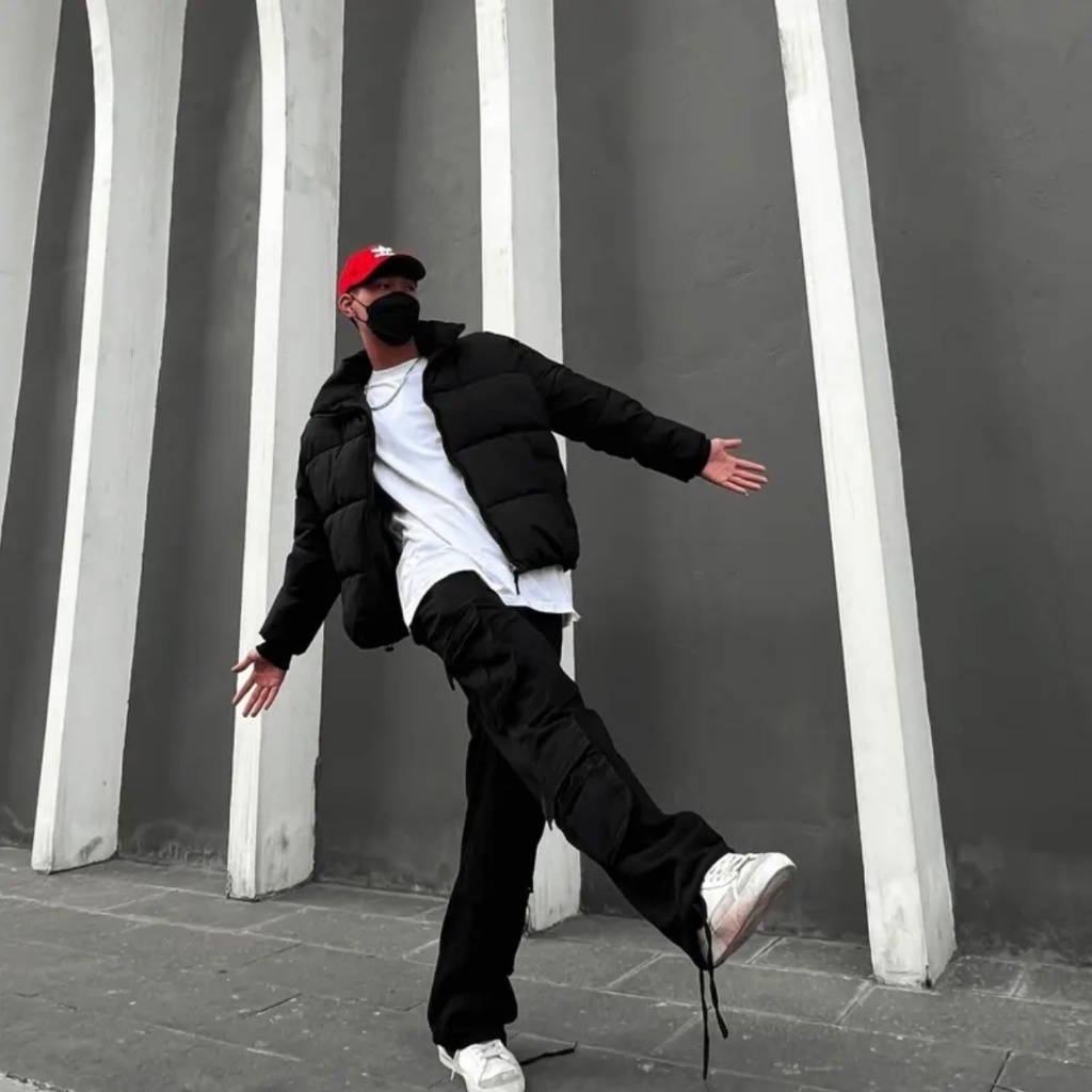 Áo khoác phao jacket basic godmother cao cấp dáng lửng boxy nam nữ