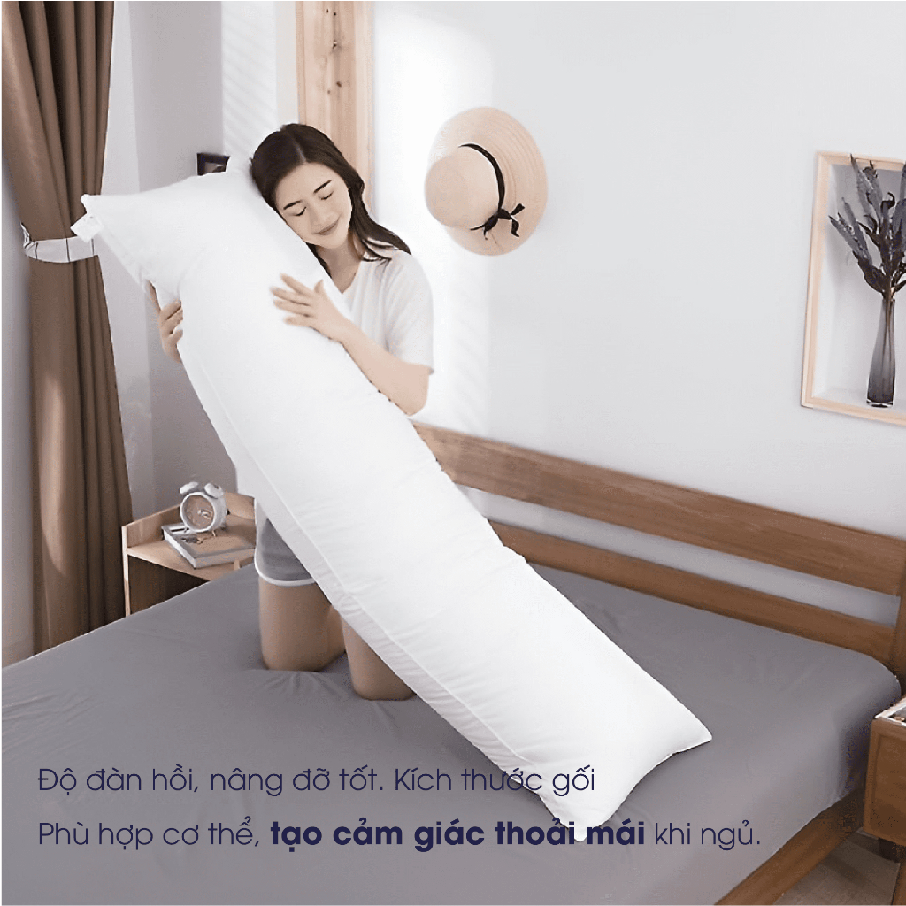 Gối lông vũ nhân tạo Microfiber Changmi Bedding siêu êm tiêu chuẩn khách sạn 5 sao - 50 x 140 cm