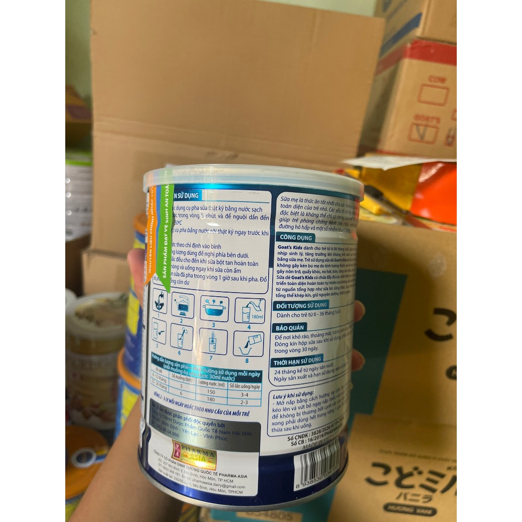 Sữa mát dành cho bé từ 6-36 tháng hộp 900g hạn 4/2024