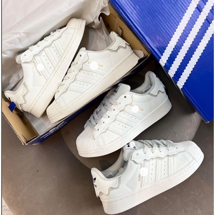 Giày_Adidas Superstar Kem Hồng, Giày thể thao _Adidas Sò Trắng bản Classic mới 2023 Full Box Bill