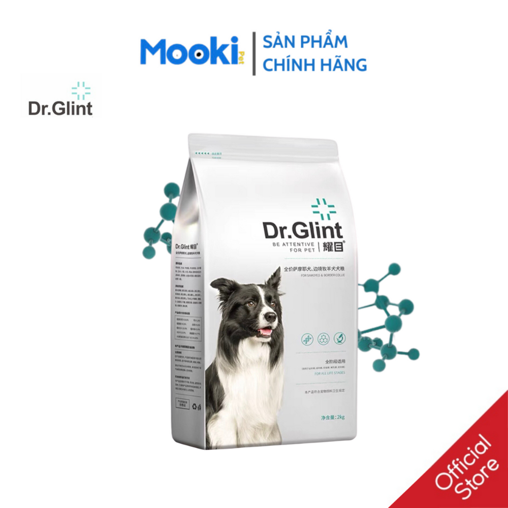 Hạt dành cho chó Border Collie hỗ trợ phát triển thế chất túi 2kg Mookipet
