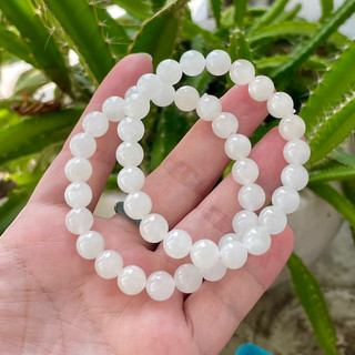 Vòng tay bạch ng.ọc bóng đẹp 8ly