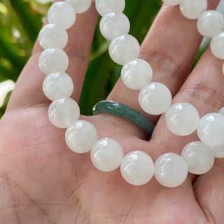 Vòng tay bạch ng.ọc bóng đẹp 8ly