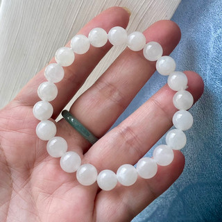 Vòng tay bạch ng.ọc bóng đẹp 8ly
