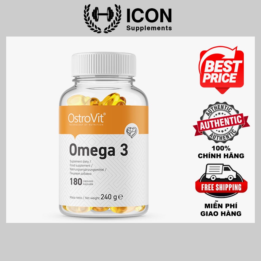 Thực Phẩm Bổ Sung Ostrovit Omega 3 180 Viên