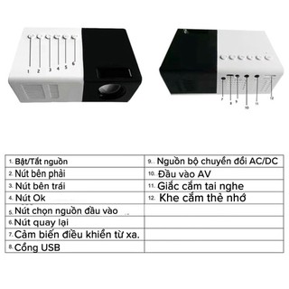 Máy ChiếU mini LED-HD 1080P ChấT LượNg Cao