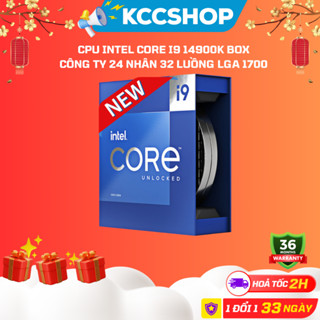 CPU Intel Core i9 14900K (3.20 Ghz, up to 6.0GHz, 24 Nhân 32 Luồng, 36 MB Cache) - Bảo Hành 36 Tháng