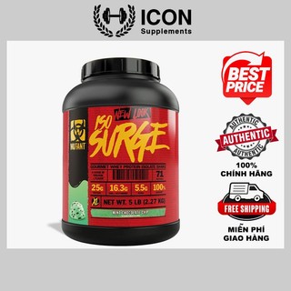 Sữa tăng cơ mutant iso surge 5lbs - hỗ trợ phục hồi và phát triển cơ bắp