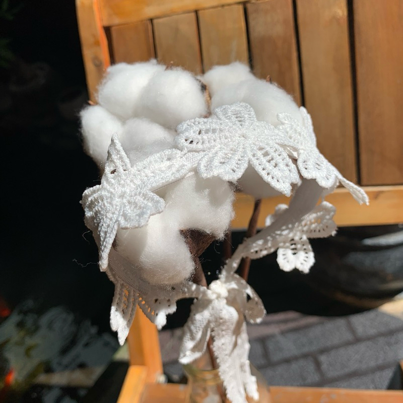 Turban ren màu Kem  style Hàn Quốc cho bé . Ren Mềm . Dây Buộc Chỉnh Vòng Đầu Cho Bé