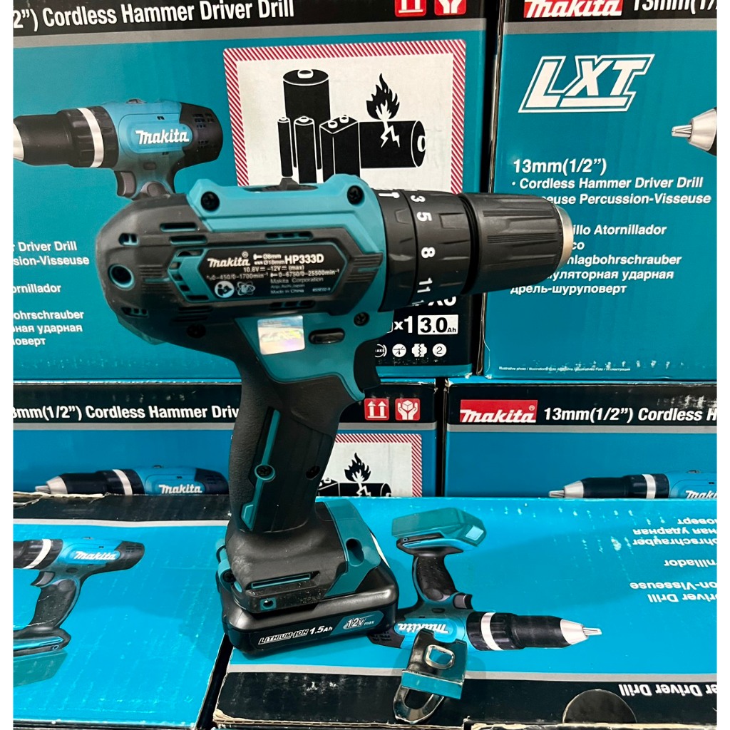 Thân máy khoan búa và vặn vít dùng pin 12V Makita HP333. BN.