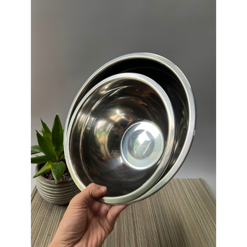 Tặng cây đánh trứng inox  + Khi Mua Bộ 2 Tô  Inox 22cm và 26cm LookCool