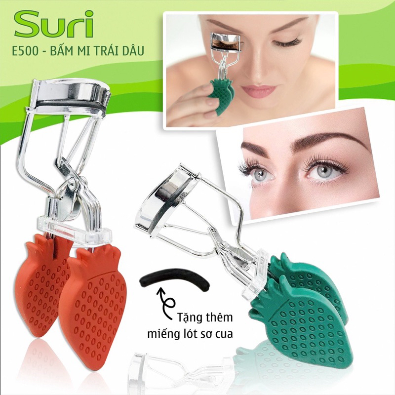 Bấm Mi Cong Cực Nhanh Suri Trái dâu E500
