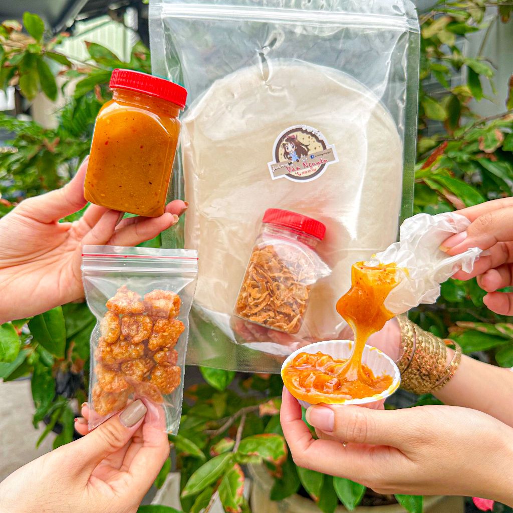 Sốt muối béo 120gr ăn kèm bánh tráng. Đồ ăn vặt Bánh Tráng Vân Nguyễn