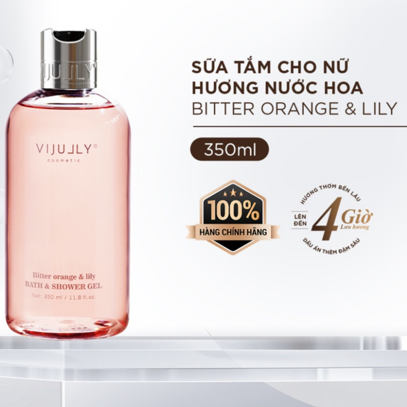 Sữa tắm dưỡng da hương nước hoa Vi Jully 350ml - Sữa tắm Vijully hương nước hoa dạng chai 350ml HÀNG CHÍNH HÃNG
