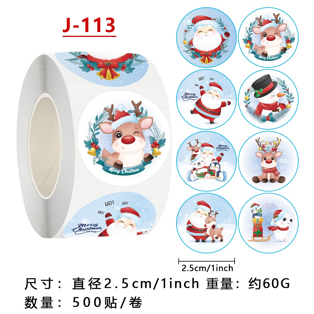 Cuộn 500 sticker khen thưởng, cám ơn, trang trí halloween hình thú đáng yêu - Smart Baby Toys