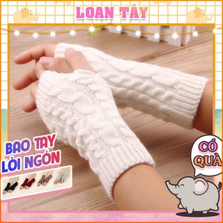 Găng Tay Len Style Hàn Nam Nữ Lòi Ngón Tiện Lợi Dễ Cầm Nắm L2423