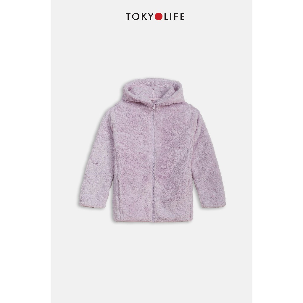 [CÓ MŨ] Áo khoác lông cừu TRẺ EM nhân tạo mũ liền dài tay TOKYOLIFE C3FLJ504N và N1/C3FLJ504N