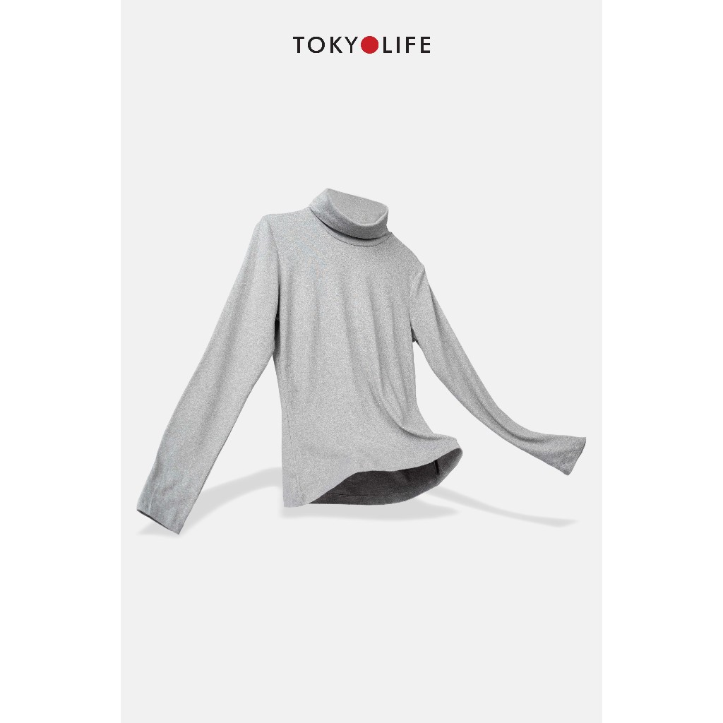 Áo giữ nhiệt NỮ mặc thu đông WarmMax Original cổ lọ mềm mịn co giãn 4 chiều TOKYOLIFE G9SMT112N (Cổ lọ 14cm)